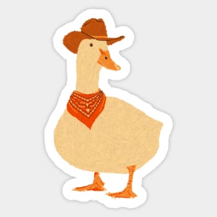 Bo The Cowboy Duck Sticker